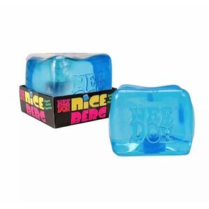 NeeDoh Nice Berg Blue XL Giant Nee Doh Niceberg Solid Squish Cube Ice Block NEW